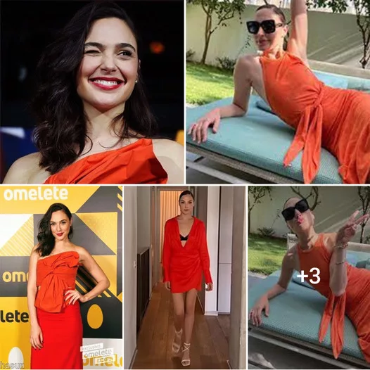 “Orange You Motivated? Drawing Inspiration from Gal Gadot’s Vibrant Stretching Session”